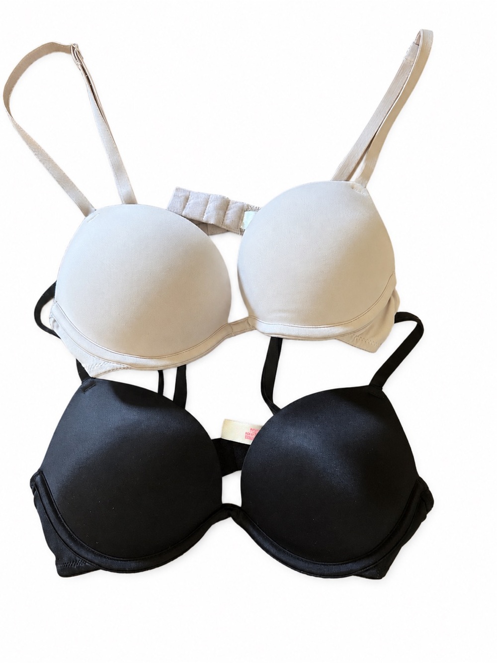 Pink/ VS Tan and Black SUPER PUSH UP BRA DUO PACK